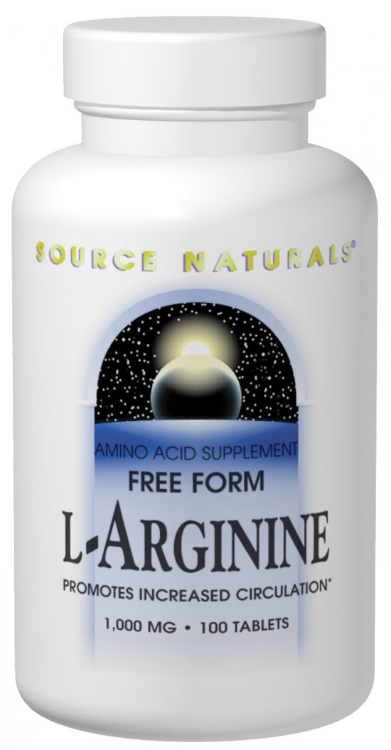 L-Arginine, Free Form - 500mg - 200 tabs