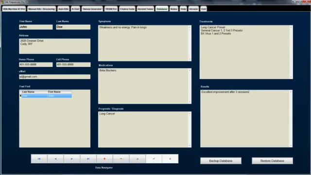 Client / Patient Database
